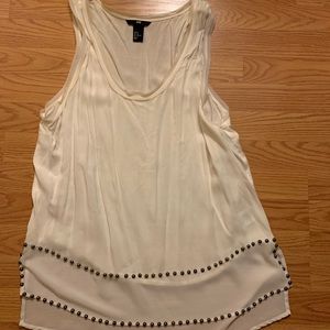 Ruched studded blouse